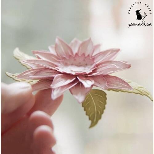 Panalisacraft Big Flower Petal Leaves Metal Cutting Dies And Stamps cut die scrapbooking Album Paper Card Craft Embossing