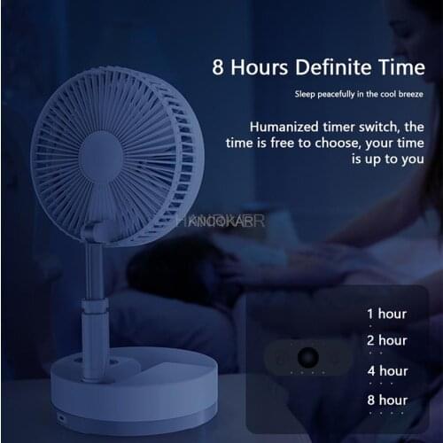Mini Folding Telescopic Fan USB Rechargeable Student Portable Small Electric Dormitory Bed Office Desktop Large Wind Folding Fan