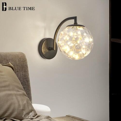 Modern Led Wall Light Black&Gold Sconce Wall Lamp 110V 220V For Living room Bedroom Dining room Kitchen Bedside Wall Led Lights