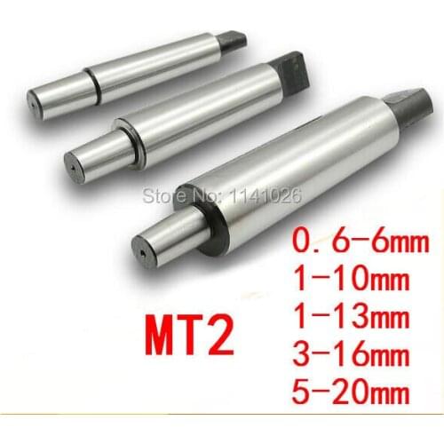 1PCS Reducing Drill Sleeve MT2 0.6-6MM/1-10MM/1-13MM/3-16MM/5-20mm Morse Taper Shank Drill Chuck Arbor Drilling Lathe Tool parts