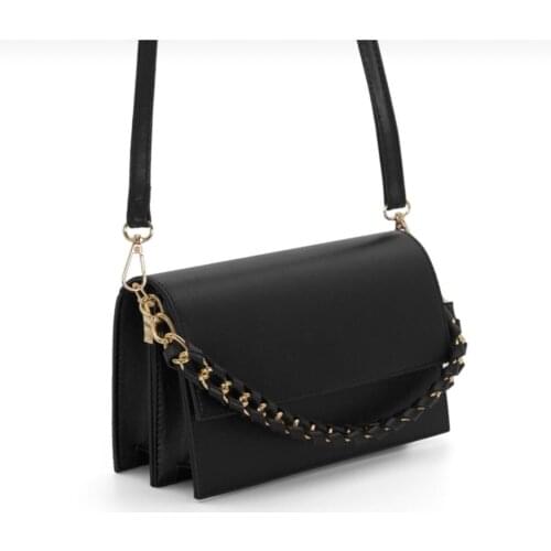 2021 Trend in Luxury Handbag Ladies Shoulder Strap Dual Compartment Hanging Chain Satchels Summer Made in Turkey Red White Black