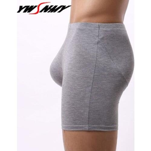 Mens Underwear Men Long Boxer Sexy Man Long-legged Boxers Breathable Soft Bamboo Fiber Male Panties Anti-wear Sports Boxershorts