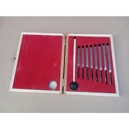 Teaching tuning fork 8 pcs music tuning fork 256hz 288 320 341.3 348 426.6 480 512Hz