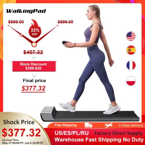 WalkingPad P1 Thin Folding Electric Treadmill Foldable Walking Pad Remote/APP Control Cinta De Correr treadmil Fitness for Home