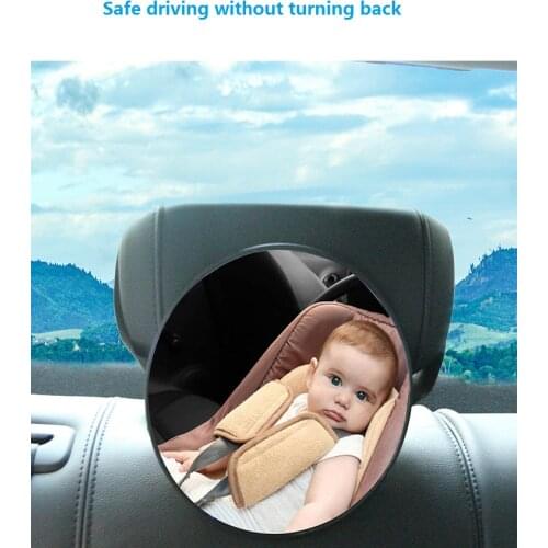 Car Safety View Back Seat Mirror Baby Car Mirror Children Facing Rear Ward Infant Care Square Safety Kids Monitor 17*17cm