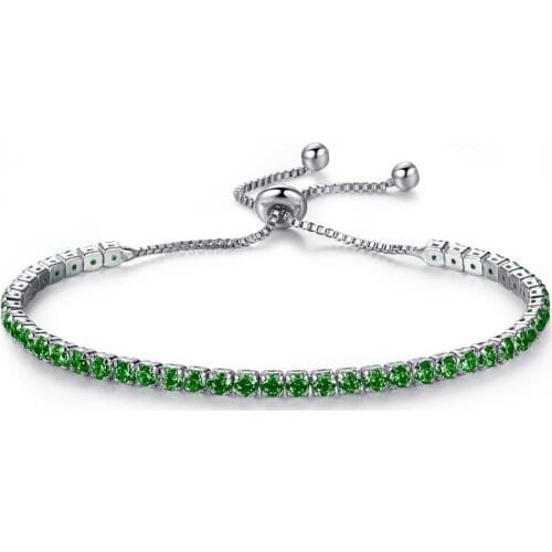 FATE LOVE 2016 New Fashion Jewelry Women Bracelets lot adjustable size with cubic zirconia crystal white black blue green