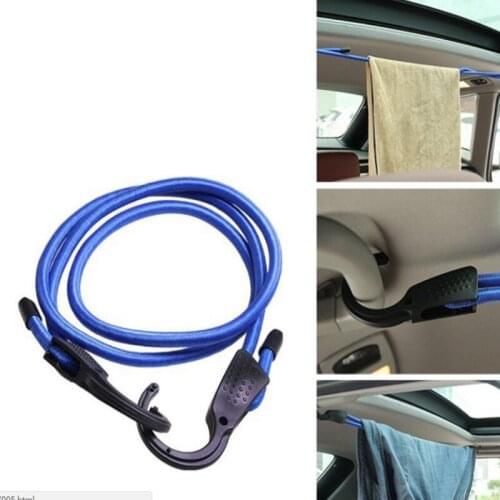 1.5M adjustable rubber band rope luggage with rope with clothesline with hook for cars, motorcycles, bicycles, luggage