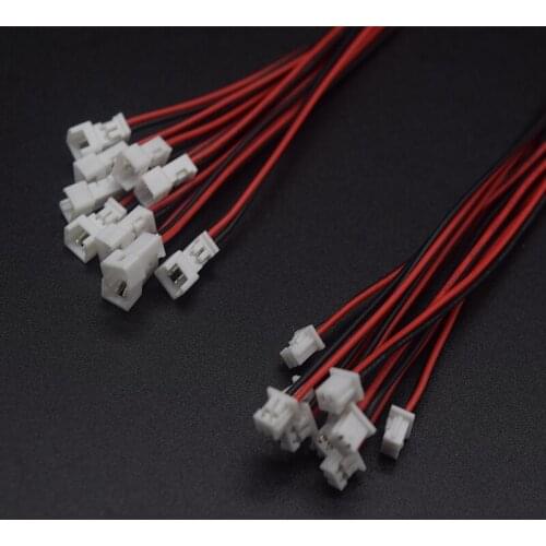 40pcs=20 Female+20 male Micro JST 1.25 2 PIN Male & Female Plug Connector With Wire Cables Length: 150mm 28AWG