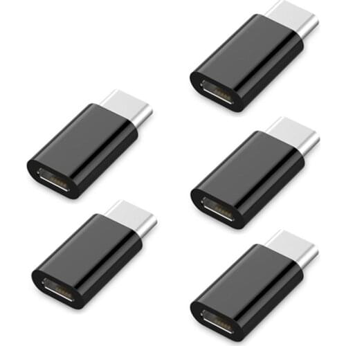 5PC TYPE C To MICRO USB Adapter 5Pack USB 3.1 USB-C Type C Male To Micro USB Female Adapter Converter for Samsung Galaxy Note 10