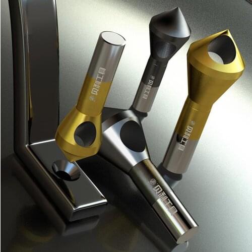 6542 HSS Chamfer Countersink Chamfer Drill Bit 90 Degree Metal Chamfering Cutter 6mm-19mm