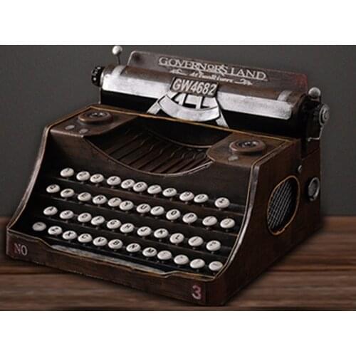 American retro typewriter decoration creative cafe bar decor accessories Home Furnishing iron crafts