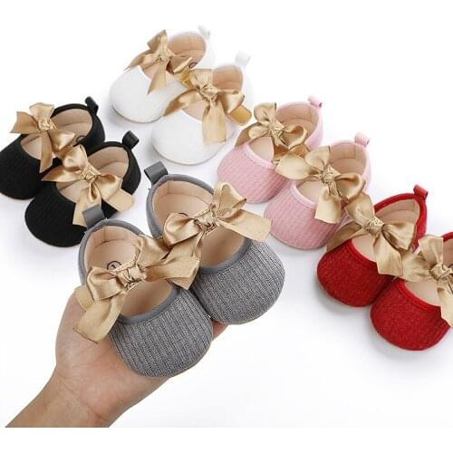 Bows for Baby Comfort Prewalker for 0-1 Year Old Girl Magic Paste Super Soft Newborn Toddler Shoes