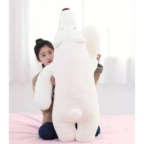 White polar bear about 100 cm prone bear plush toy , birthday gift x142