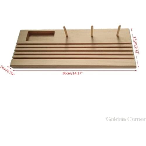 Wooden Quilting Patchwork Ruler Rack with Space Reel Holder Spool Storage DIY Arts Crafts Au10 20 Dropship