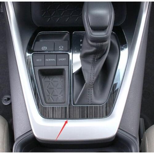 For Toyota Rav4 Rav 4 2019 2020 Stainless Steel Car Gear Shift Panel Cover Trim Styling Sticker Interior Car Decoration Moldings