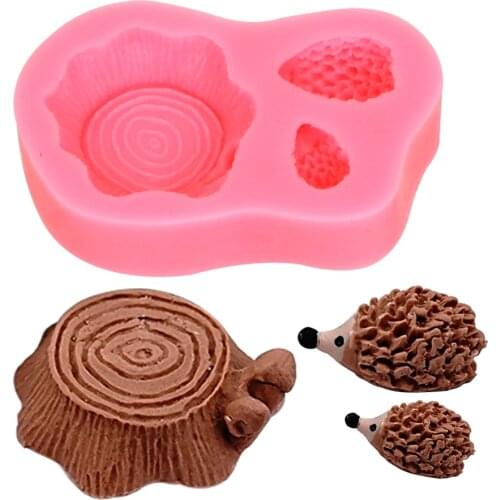 Gadgets Chocolate Mould Cooking Tools Bakeware Hedgehog Stump Silicone Cake Decoration Cake Mold