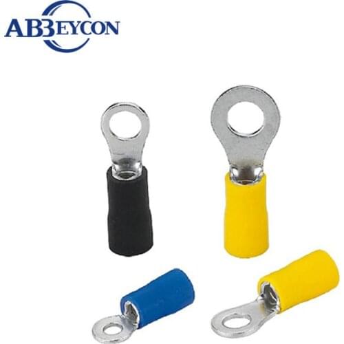 Blue Ring insulated terminal Cable Wire Connector 1000pcs/Lot RVM2-3.5 16-14AWG Electrical Crimp Terminal Connector
