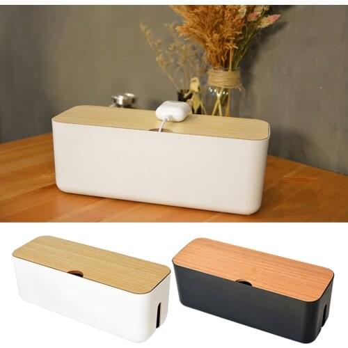 Cable Wire Management Box Dustproof Charger Hide Tidy Cover Tray Organiser