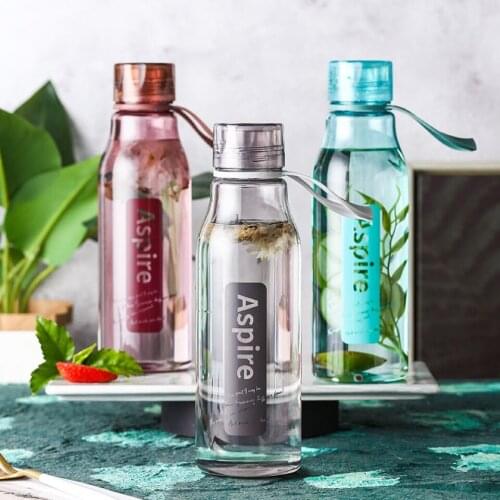 660ml Summer Plastic Sports Water Bottle Outdoor Fitness Gym Sealed Portable Leak Proof Drinking Cup Intimate Handle Design Mug