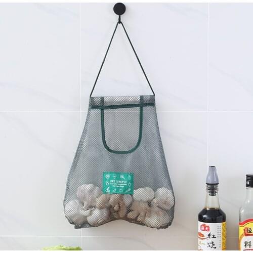 Multi-purpose Ginger Garlic Onion Sorting OPP Bag Creative Storage Mesh Bag Kitchen Fruit Vegetable Storage Net Bag