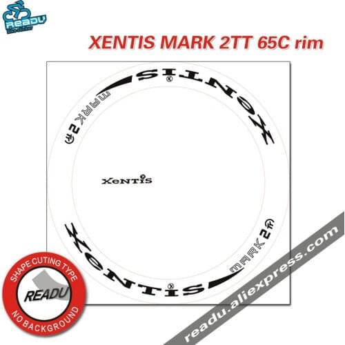 XENTIS MARK 2TT Road Bike Wheel Rims Stickers Original Color Change For 65mm Circle With Bicycle Decals