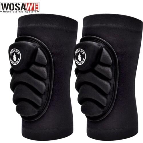 WOSAWE EVA Motorcycle Knee Pads Guards Elbow Racing Off-Road Protective Kneepad Motocross Brace Protector Motorbike Protection