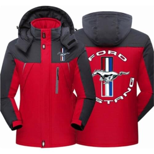 2021NEW Mens for Mustang Thick Outwear Overcoat Jacket Winter Waterproof Mountaineering Windproof Hoodies Parka Coat