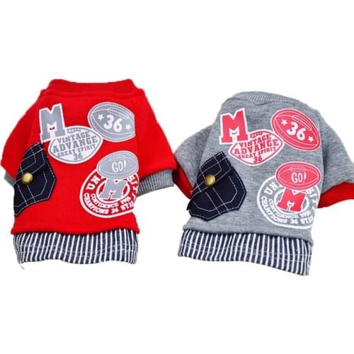 Letter Printing French Bulldog Small Dog Clothes Winter Chihuahua Coat Pug Puppy Dog Hoodie Pet Clothes Ropa Perro Dogs Clothing