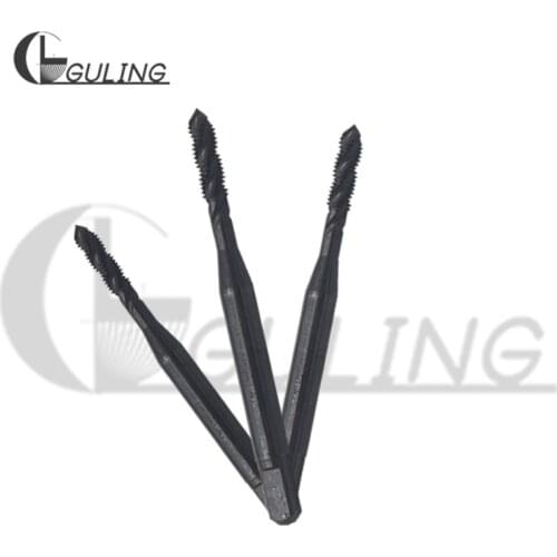 2PCS 5PCS HSSE OXIDATION Sprial Fluted tap M1 M1.2 M1.4 M1.5 M1.6 M1.7 M1.8 M2 M2.2 M2.3M2.5M2.6 Metric Screw Thread taps