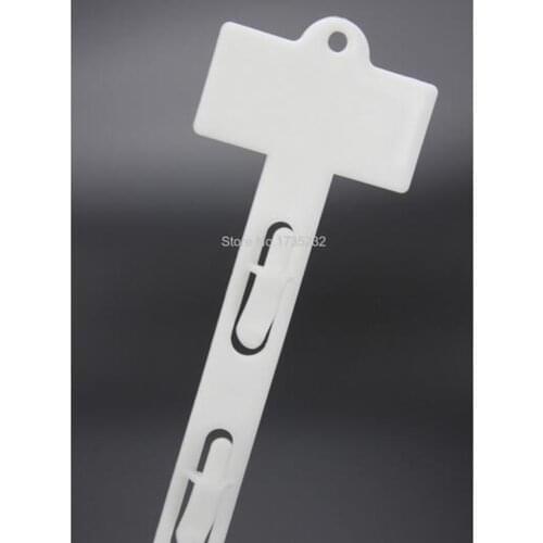 Plastic PP Retail Hanging Merchandise Clips Strips W20mm Products Display For Supermarket Store Promotion L785mm 80pcs