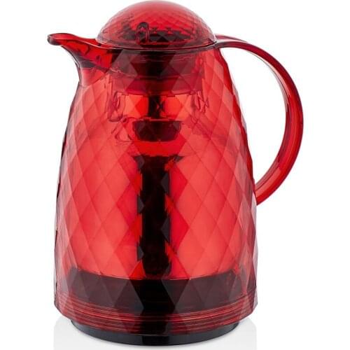 1 LT Prism Red Flat Lid Vacuum Flask