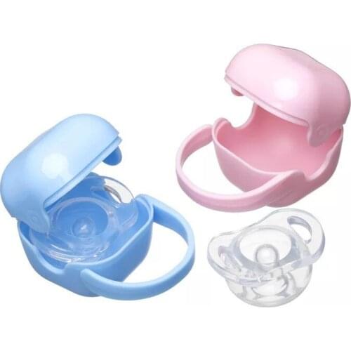Portable hangable square storage box baby nipple storage box male and female baby nipple care storage empty box childrens suppl