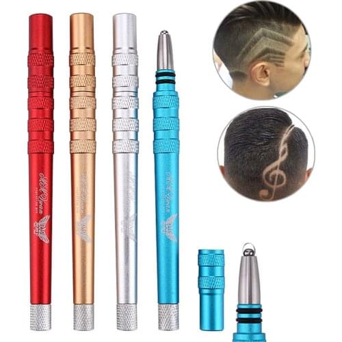 Professional Hairstyle Engrave Pen with 10pcs Blades Kit for Tattoo Hair Styling Eyebrows Beards Shaving Salon Tool Accessories