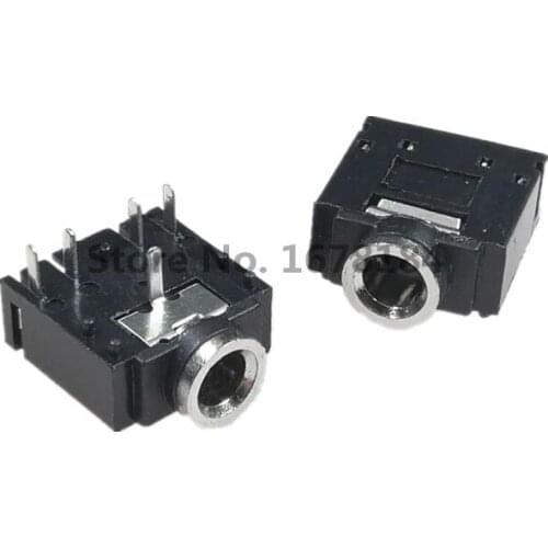 20 Pcs 3.5MM headphone Socket PJ-307 3F07 Audio Socket PJ307 5PIN Black