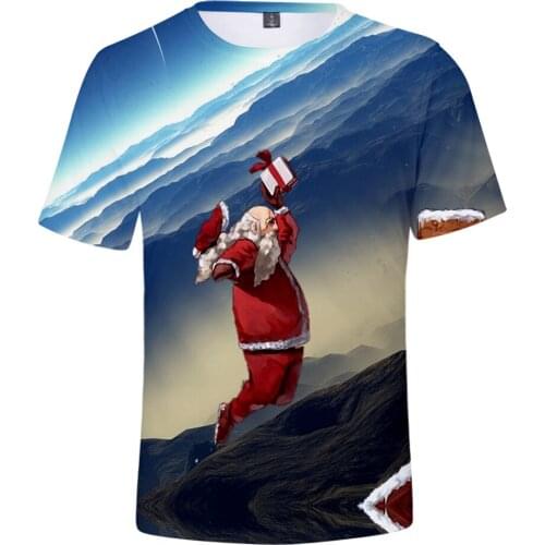 Christmas 3D Printed T-shirts Women/Men Fashion Summer Short Sleeve Tshirts 2019 Hot Sale Casual Streetwear Clothes