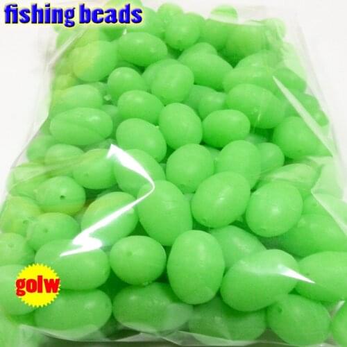 Fishing Beads Glow In The Dark Fihsing Plastic Luminous 2*3 3*4----12*16mm More Size Choose Fishing Tackle Fishing Tackle