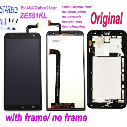 STARDE 5.5'' LCD for Asus ZenFone 2 Laser ZE551KL Z00TD LCD Display Touch Screen Digitizer Assembly with Frame and Free Tools