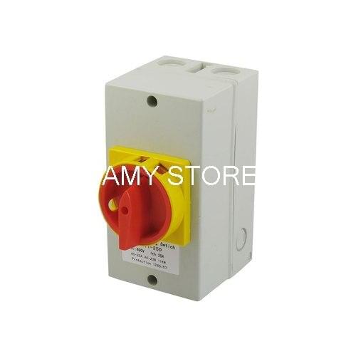 SZD11-25D AC 660V 25A 11.7KW Latching ON/OFF Mounting Box Cam Combination Changeover Switch