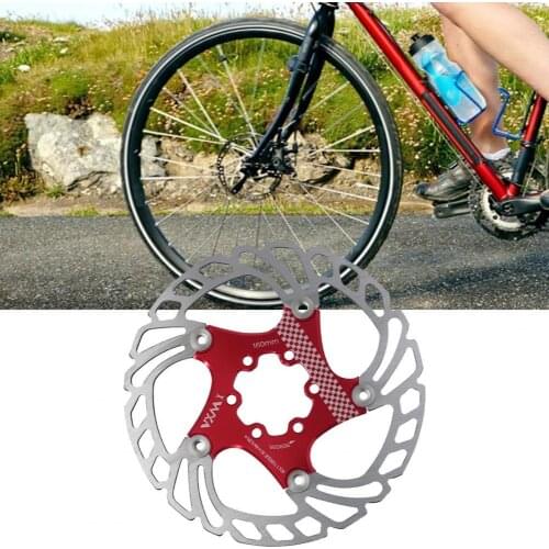 MTB brake disc Hollow six nail floating oil brake brake disc brake pads front and rear cooling brake pads bicycle accessories