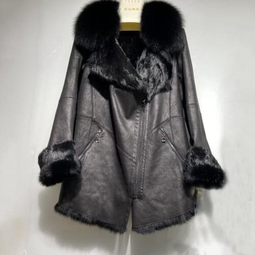 YEBOTISSY Fox Fur Coats