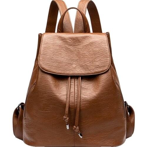 Women Backpack 2019 New Design Fashion Travel Backpack Women Genuine Leather Backpack Female Fashion Mochila Shoulder 2020 C1151