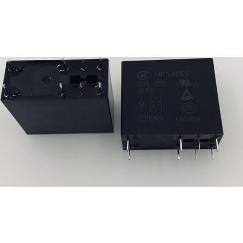10PCS/lot Medium Power Relay JZX-140FF HF140FF-005-2ZS HF140FF-012-2ZS HF140FF-024-2ZS 8PIN 10A Two sets of conversions