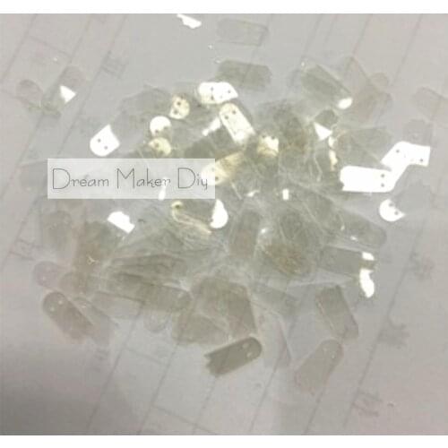 1000pcs(50g) 7*15mm Ghost Flat Loose Sequins Paillette Sewing For Crafts Scrapbooking confetti decoration for sewing garment