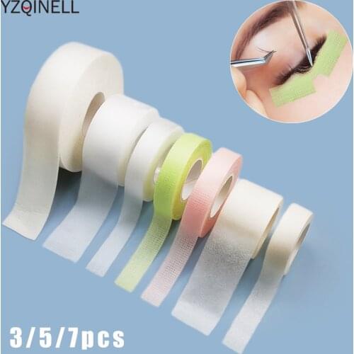 3/5/7Rolls False Eyelashes Extension Tape Adhesive Professional Anti-allergy Breathable Medical Tape For False Lash Grafting
