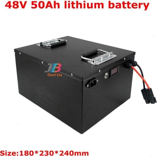 48V 50AH Lithium battery 48V 50ah Li-ion battery with BMS for 3500w RV EV scooter tricycle Vehicles E-bike + 10A Charger