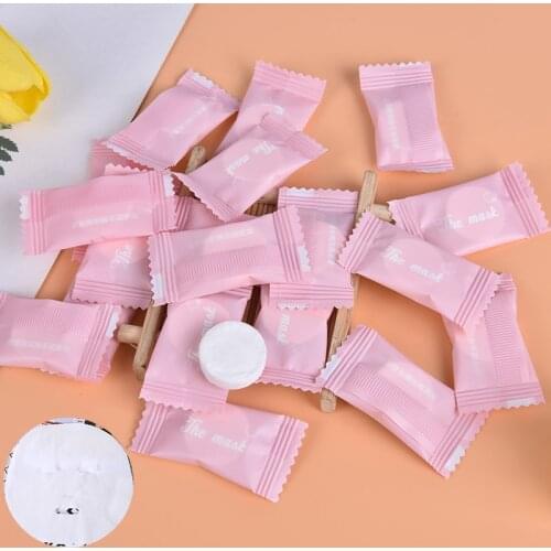 Moisturizing Disposable Compressed Facial Mask Ultra-Thin Cotton Facial Sheet DIY Face Skin Care Wrapped Masks Paper 30pc/Bag