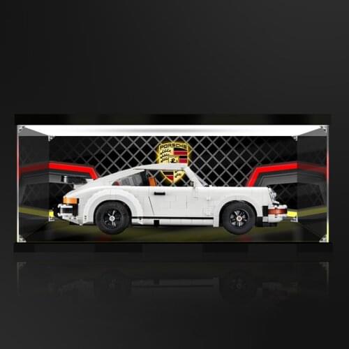 911turbo 10295 Car Model Display Box Acrylic Dust Cover Transparent Handle Storage Box Lighting Atmosphere Decoration