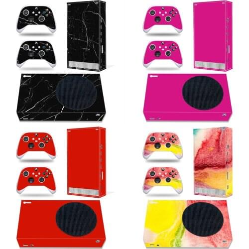 White black red Style Skin Sticker Decal Cover for Xbox Series Slim Console and 2 Controllers Xbox Series S Skin Sticker Vinyl