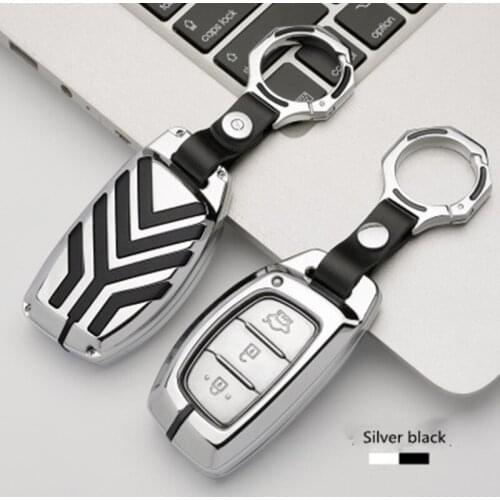 Zinc alloy key case car key cover holder for Hyundai i10 i20 i30 HB20 IX25 IX35 IX45 high quality smart key Car styling bag