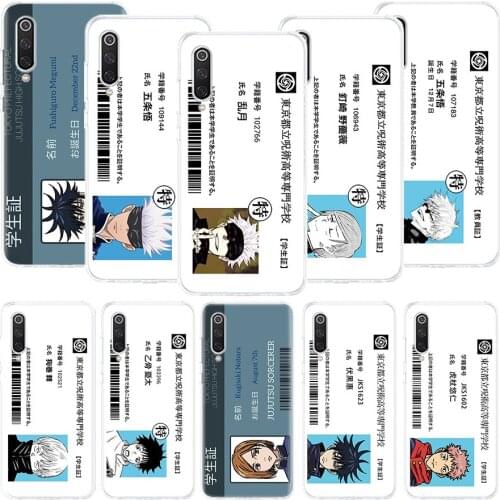 Jujutsu Kaisen Phone For Xiaomi Redmi Note 10 Pro 9 9S 9A 9C 8 8T Case 7 7A 6 6A 5 5A S2 K20 K30 4X Shell Cover